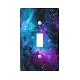 Decorative Nebula Galaxy Space Design Pattern Print Image Light Switch Wall Plate Cover (NOT A Decal