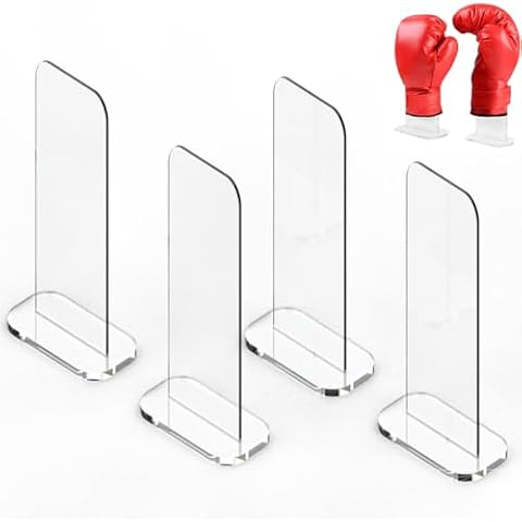 LITAITAI Boxing Glove Stand, Boxing Glove Display Stand, Vertical Boxing Glove Display Stand Baseball Glove Display Stand (Clear-2 Pack) Cover