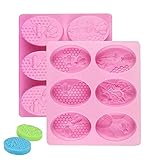 【Materiale di alta qualità】：I nostri stampi in silicone per sapone sono realizzati al 100% con materie prime in silicone alimentare, sono conformi agli standard di qualità FDA e sono ecologici e durevoli. Le dimensioni dello stampo per muffin sono di circa 21,8 cm x 20 cm (8,58 pollici). x 7,87 pollici).