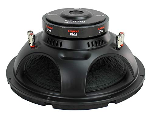 Pyle 12" Car Audio Speaker Subwoofer - 1600W High Power Bass Surround Sound Stereo Subwoofer Speaker System, Non-Press Paper Cone, 90 dB, 40 Ohm, 60 oz Magnet, 2'' 4 Layer Voice Coil, Black - PLPW12D by Pyle - Image 3