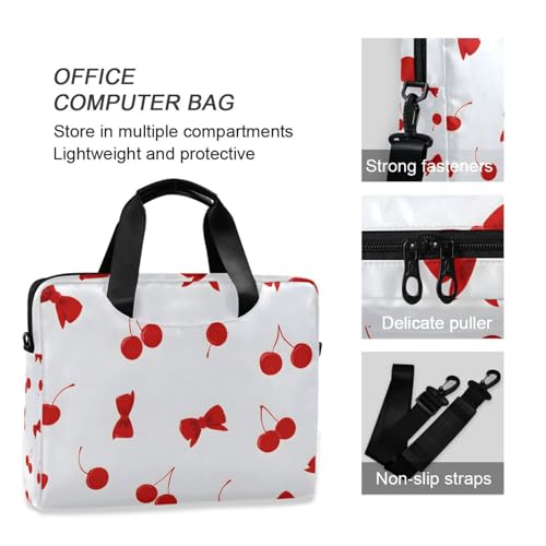 Funda de portatil ALAZA con estampado rojo cereza, 13-15.6 pulgadas miniatura 6