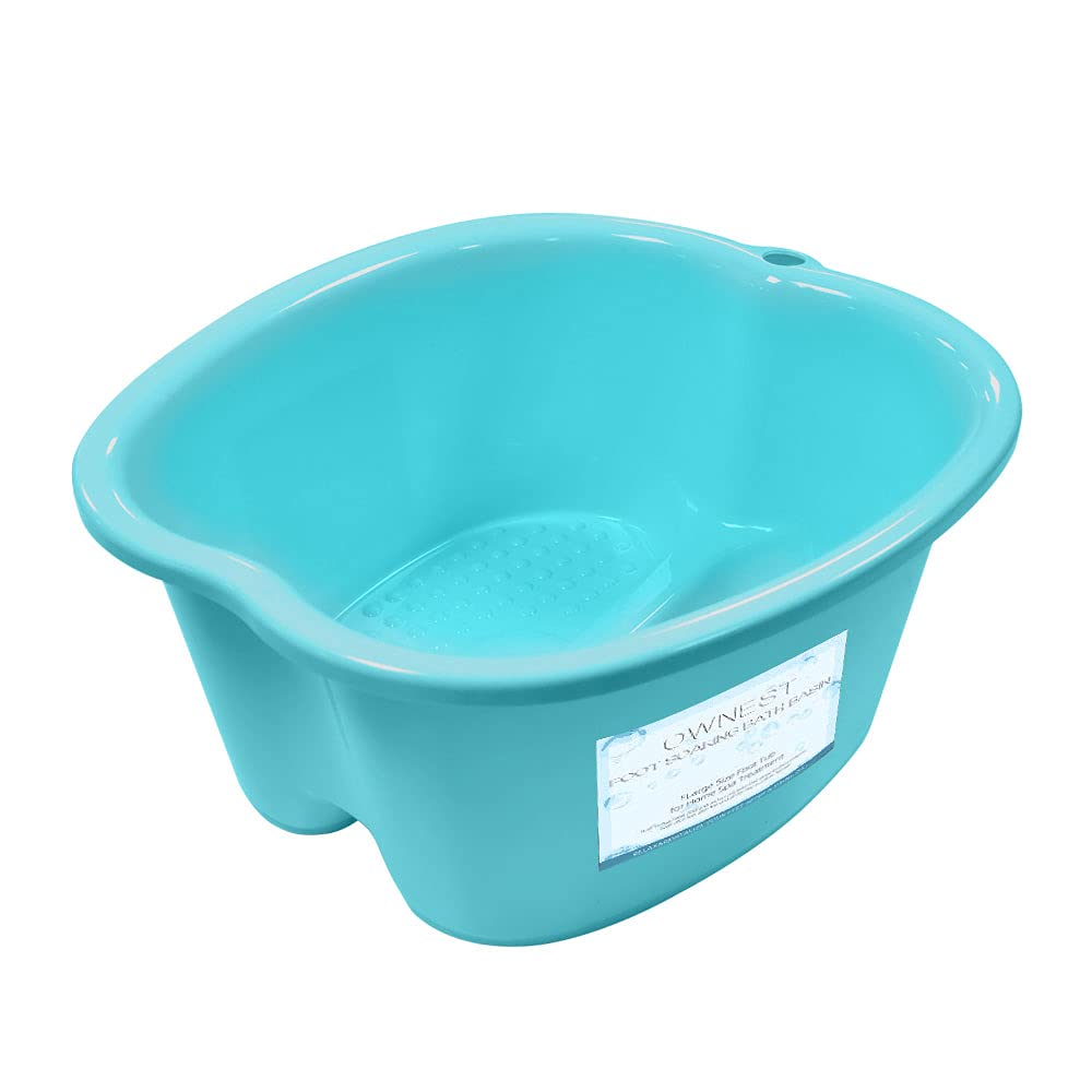 Ownest Foot Bath Spa,Water Spa and Foot Massage, Sturdy Plastic Foot Basin for Soaking Foot,Toe Nails, and Ankles,Pedicure,Portable Foot Tub-Pink : Beauty & Personal Care