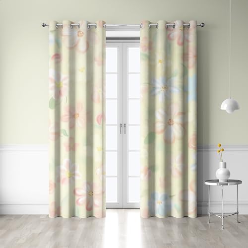 Cortinas blackout infantiles y de dormitorio, opacas con ojales, 2 piezas 2
