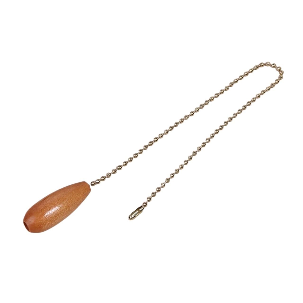 Gwyzax Fan Pulls for Ceiling Fans Wooden Ceiling Fan Chain Pulls 15Pcs Pendant Rope Extension for Light Lamp