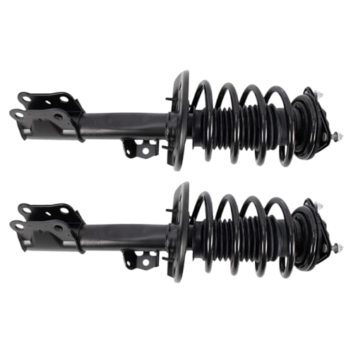 Image of TRQ Front Driver and Passenger Side Strut and Spring Assembly Set | For 15-22 Ford Mustang EcoBoost 15-22 Mustang GT 19-20 Bullitt 21-22 Mach 1