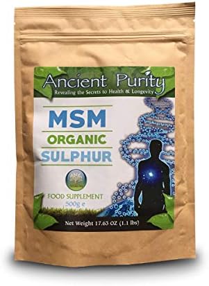 ORGANIC SULPHUR / SULFUR 500g MSM / Patrick McGean Sulphur Study by Ancient Purity