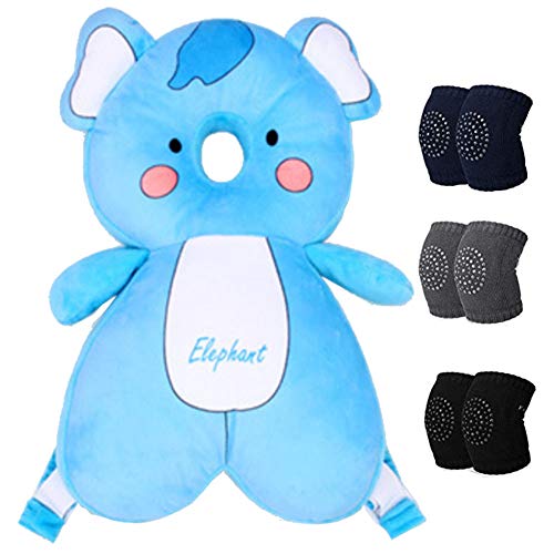 Image of baby head protector Baby Helmet for Crawling Walking ,Baby Knee Pads for Crawling Baby Toddlers Head Protective Baby Head Protector Baby Head Infant Helmet Protection Learning Walking (BABY 01)