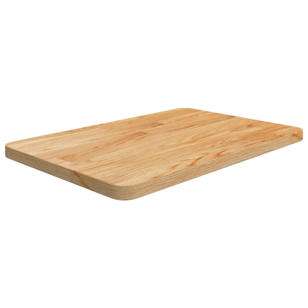 vidaXL Encimera baño Madera Maciza tratada marrón Claro 60x40x2,5 cm