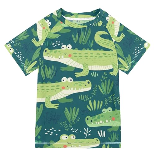 Cute Cartoon Cars Green Bathing Suit Girls UV Protection Baseball Shirts Swimwear Beach Tops 3T