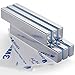 FINDMAG Neodymium Bar Magnets Strong Magnets Rare Earth Magnets with Double-Sided Adhesive - 60x10x5mm, Pack of 6