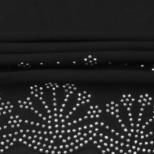 Women's Shiny Rhinestone Muslim Instant Hijab Scarf Fashion One Piece Amira Islamic Headscarf Shawl Wraps4