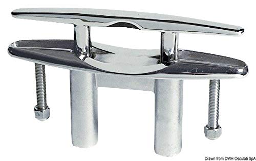 Osculati Klampe, abwendbar AISI316 Hochglanz. 305/285 mm