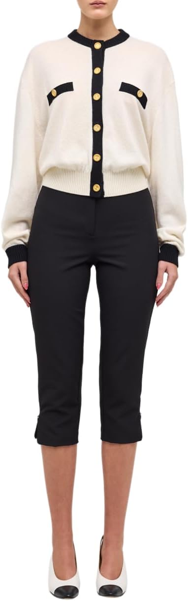 Ronny Kobo Women's Ronny Kobo Women's Gemma Cardigan, White Black