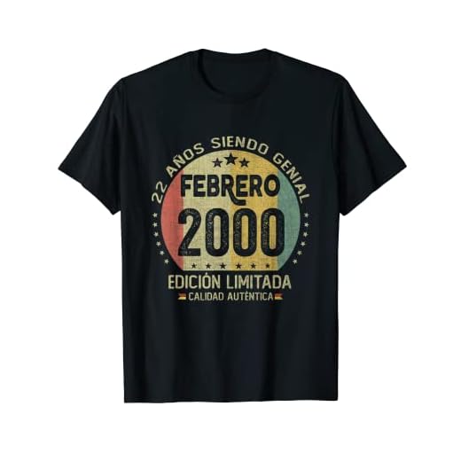Regalo 22 años Cumpleaños Hombre Mujer - Febrero 2000 Camiseta