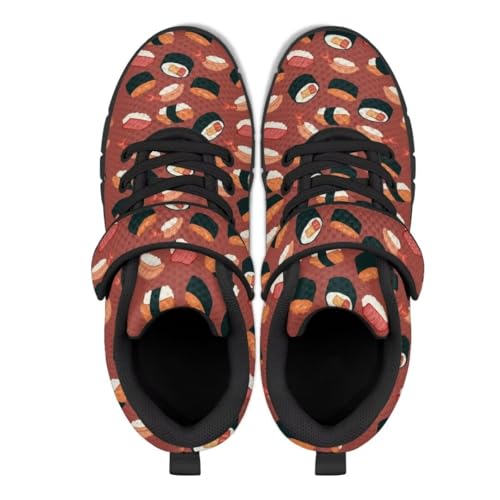 Unisex-Child Sneakers Delicious Food Print Running Shoes with One Strap Hook and Loop Toddler Lightweight Sneakers3