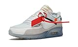 100% auténtico Nike Air MAX 90 x Off White - Sail/White-Muslin Trainer Size 10 UK