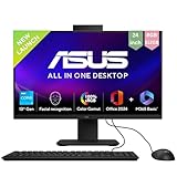 ASUS AiO V440,13th Gen Intel Core i3-1315U, 23.8" FHD,100Hz,All-in-One PC(8GB RAM/512GB SSD/Windows 11/Office 24/Retractable Camera/with Wired Keyboard & Mouse/M365 Basic (1Year)*) V440VAB-KBPC002WS