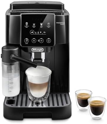 De'Longhi Fully Automatic Coffee Machine MAGNIFICA START Bean to Cup Espresso Machine, 6+ Functions for Espresso, Americano, Cappuccino, Latte, Macchiato & More Recipes ECAM220.60.B, Made in Europe