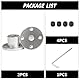 2 Stück 16 mm starre Flanschwellenkupplung, Flanschkupplung aus Aluminiumlegierung, Motorführungswellenkupplungsanschluss für Motorzubehör, RC-Modell, DIY-Teile