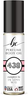 BC Perfume 438 Inspired by In Love W/U For Women Replica Fragrance Body Oil Dupes Alcohol-Free Sample Travel Size Concentrated Long Lasting Roll-On 0.3 Fl Oz/10ml