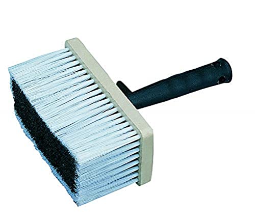 Nespoli Cepillo Rectangular para Pegar, Color Blanco, Fibras sintéticas PVC, Ideal para Aplicar Pegamento para Papel Pintado