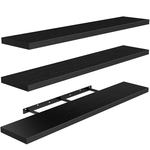AMADA HOMEFURNISHING 47.2" L Floating Shelves, Wall Shelves Set of