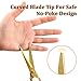 Heavy Duty Gold Craft Scissors - Clear Acrylic Professional Shears for Home, School, Office, Paper, Fabric