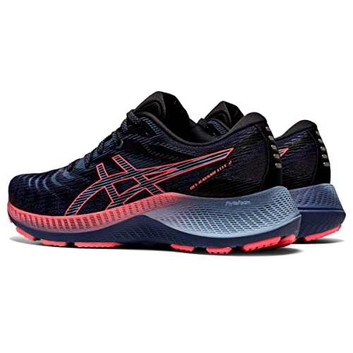 ASICS ASICS Womens Gel-Kayano Lite 2 Running Shoes, 6, Thunder Blue/Blazing Coral