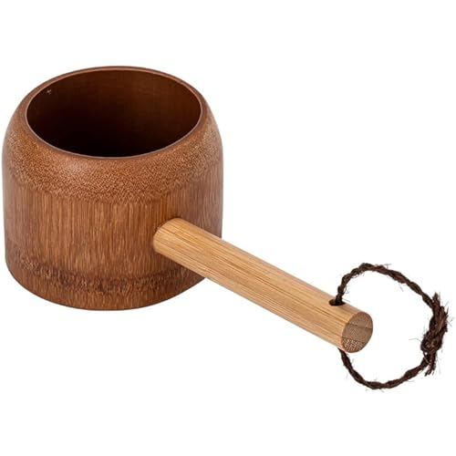 Handmade Bamboo Water Ladle | Natural Wooden Scoop for Bath, Spa, Tea Ceremony, and Kitchen Use | Eco-Friendly, Durable, and Easy to Hang with Attached Rope.