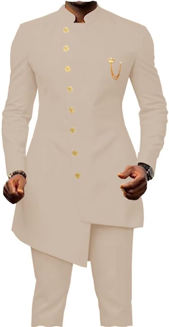 Ankara Blazer Set Formal Slim Fit Jacket and Pants Men African Suit 2 Piece Dashiki Outfits Suit for Wedding