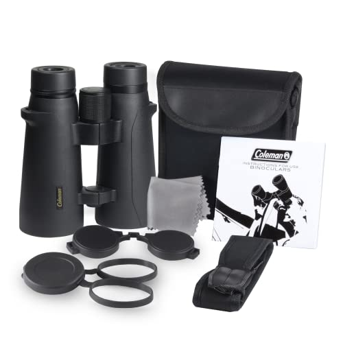 Coleman Le 15X56 Waterproof Light Enhancing Open Bridge Hd Phase Coated Binoculars #TOP2