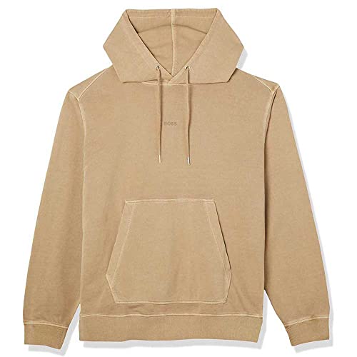 BOSS Men's Wefadehoody Jersey, Medium Beige261, L