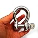 JY-MARINE 1/2 Inch Stainless Steel 316 Heavy Duty Anchor Shackles US Type Bow Shackle with 5/8 Inch Screw Pin