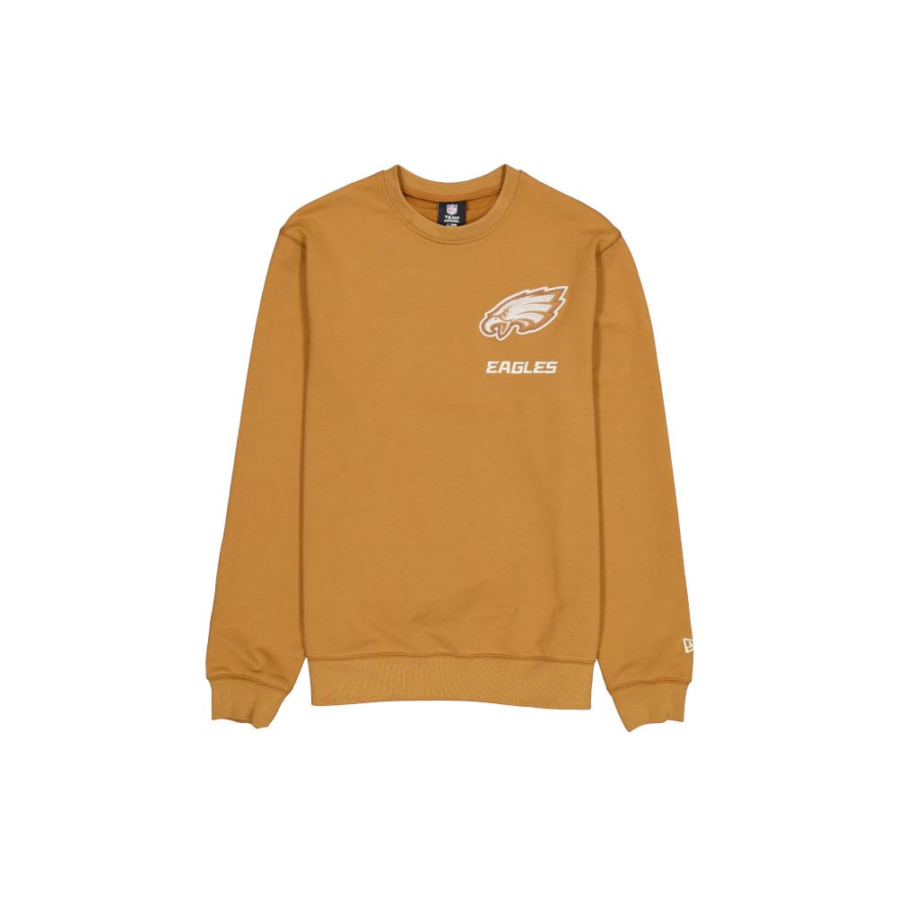Philadelphia Eagles NFL Logo Select Crew Neck Sweater Philadelphia Eagles Light Bronze Suéter Unisex Adulto (Pack de 1)