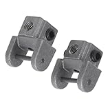 MALUGOGO 2pcs Scroll Saw Blades Holders Pin-Less Adapter Compatibility Ergonomic Design Metal Construction for Metalworking and Professional Workshops