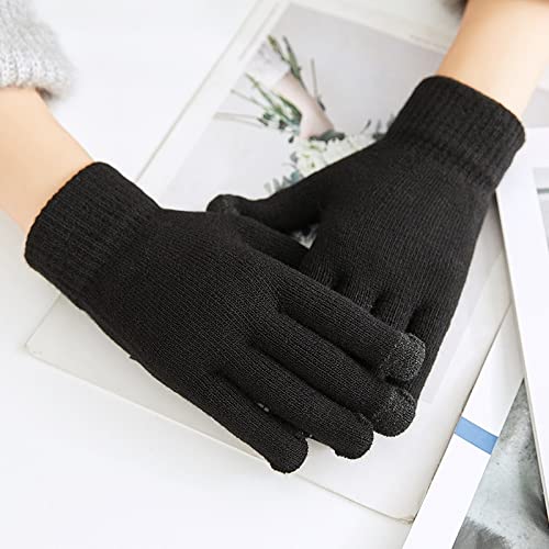 HUNTSMANS ERA Winter Woolen gloves for Men and Women (Black 1qty) 1
