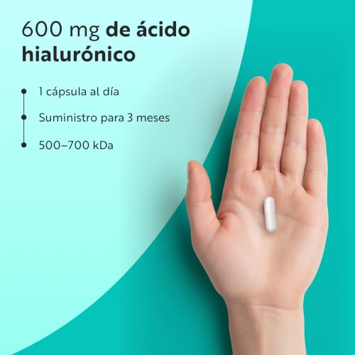 Miniatura 4 de Cápsulas De Ácido Hialurónico De 600 Mg - Suministro De 3 Meses - Dosis Alta Con 500-700 Kda - Sin Ogm Sin Rellenos Ni Aglutinantes Sintéticos - Nutravita