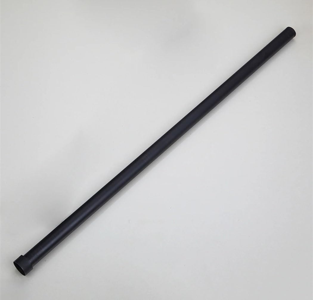 Generic 12"" Solid Brass Round Bath Shower Faucet Extension Tube Faucet Extension Pipe Shower Bar Rod Wall Mounted, Matte Black