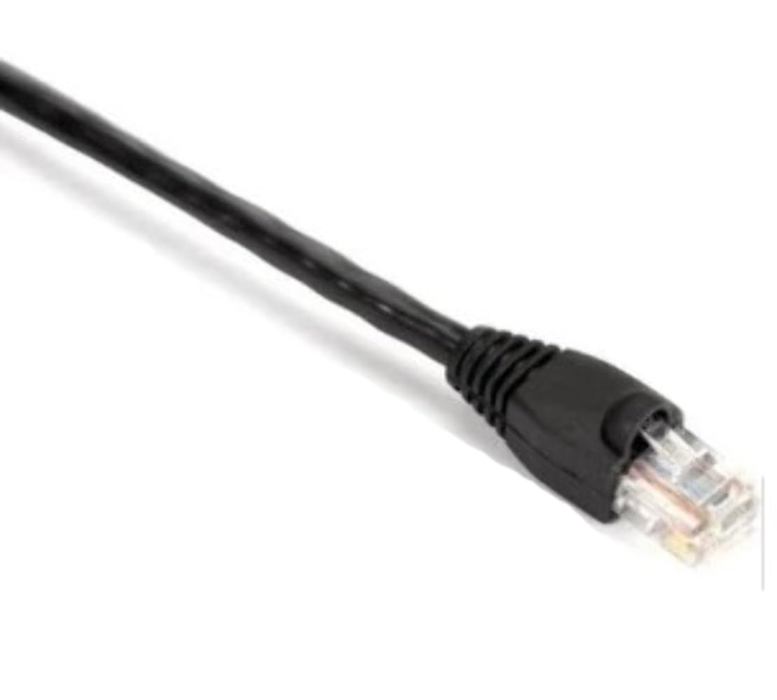 EVNSL87-0001 Cable, Cat5E 350Mhz Snagless Patch Cable Utp Cm PVC Rj45 M/M Bk 1Ft