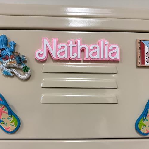 Imán Decorativo Personalizado de Nombre 3D de Acrílico Rosa miniatura 4