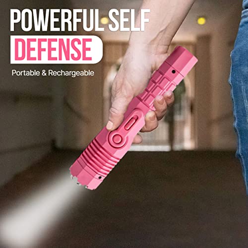 Avenger Defense Pink Stun Gun Torch For Women - Rechargeable Flashlight Protection Device (Hot Pink) #TOP6