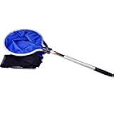 LOXGO Creatures Aquarium Japanese Sock Net Fishing Net Fish Landing Net Catching Net Soft Mesh Basket for Large Fish Spawning Breeding Transfering Accessories Fishing Net