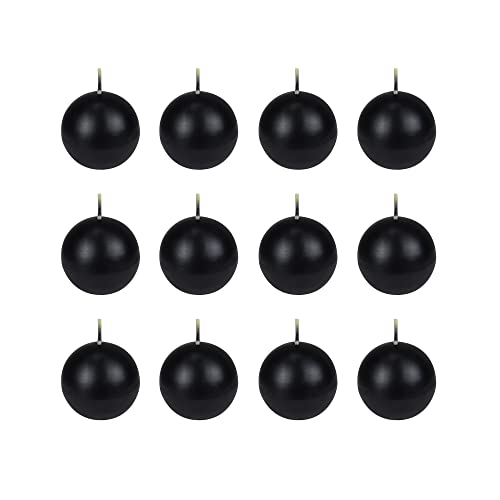 Zest Candle Black Sphere Decorative Ball Candles #TOP24