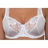 Gemm Ladies Plus Size White Bra Underwired Firm Control Bra E-J Cup (42H) - Image 5