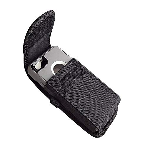 Golden Sheeps Compatible For Samsung Galaxy S9 S8,S7,S6, S6 Edge, J3,A5 Xxl Size Vertical Nylon Case Holster With Belt Clip(Phone With Otter Box Defender/Lifeproof/Battery Case On #TOP1