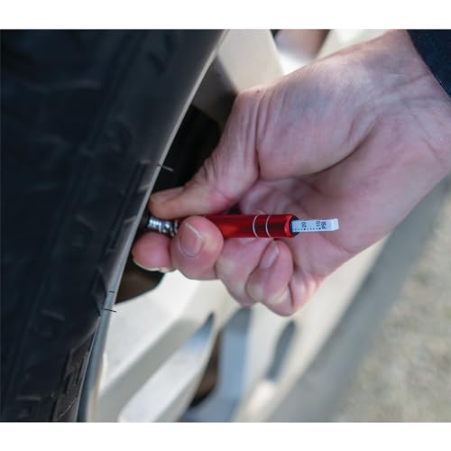 Image of Performance Tool W3238 Keychain Tire Pressure Gauge - Compact and Accurate Digital Tool for Quick and Easy Tire Pressure Checks on the Go (Pack of 2)