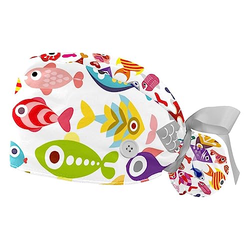 Chapeau de Travail Poisson Coloré VERED Idéal pour la Cuisine et les Laboratoires