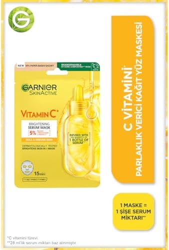 Garnier Vitamin C Super Hydrating Sheet Mask, 6 Count