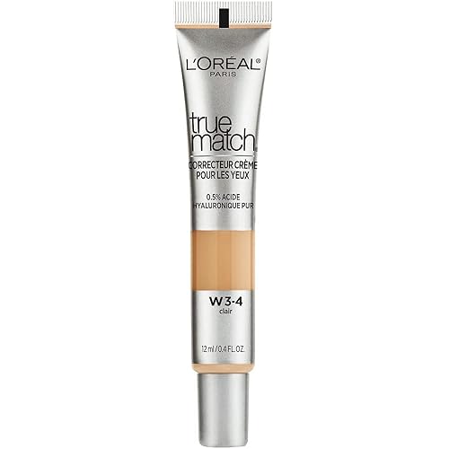 Miniatura 8 de L'Oréal Paris True Match Eye Cream in a Concealer, 0.5% ácido hialurónico, Dark W7-8, 0.4 onzas líquidas (paquete de 2)