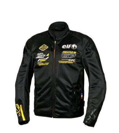 めい太郎elf バイクジャケット 黒/黄 フード付き Amazon | elf(エルフ) EJ-S121 バイク用 ジャケット 春夏モデル